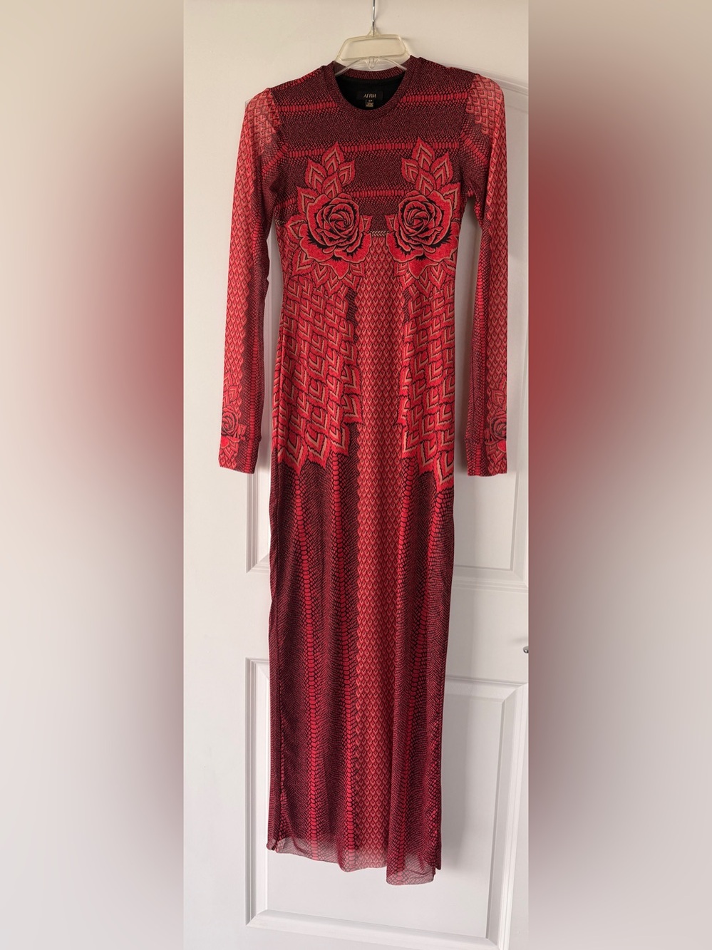 AFRM Didi Dress in Rouge Guilded Rose